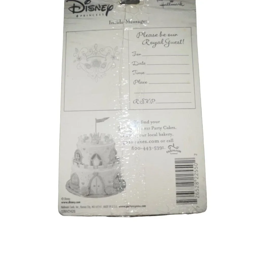NIP Hallmark Disney Princess Birthday Party Invitations 3 Packs Snow White Ariel